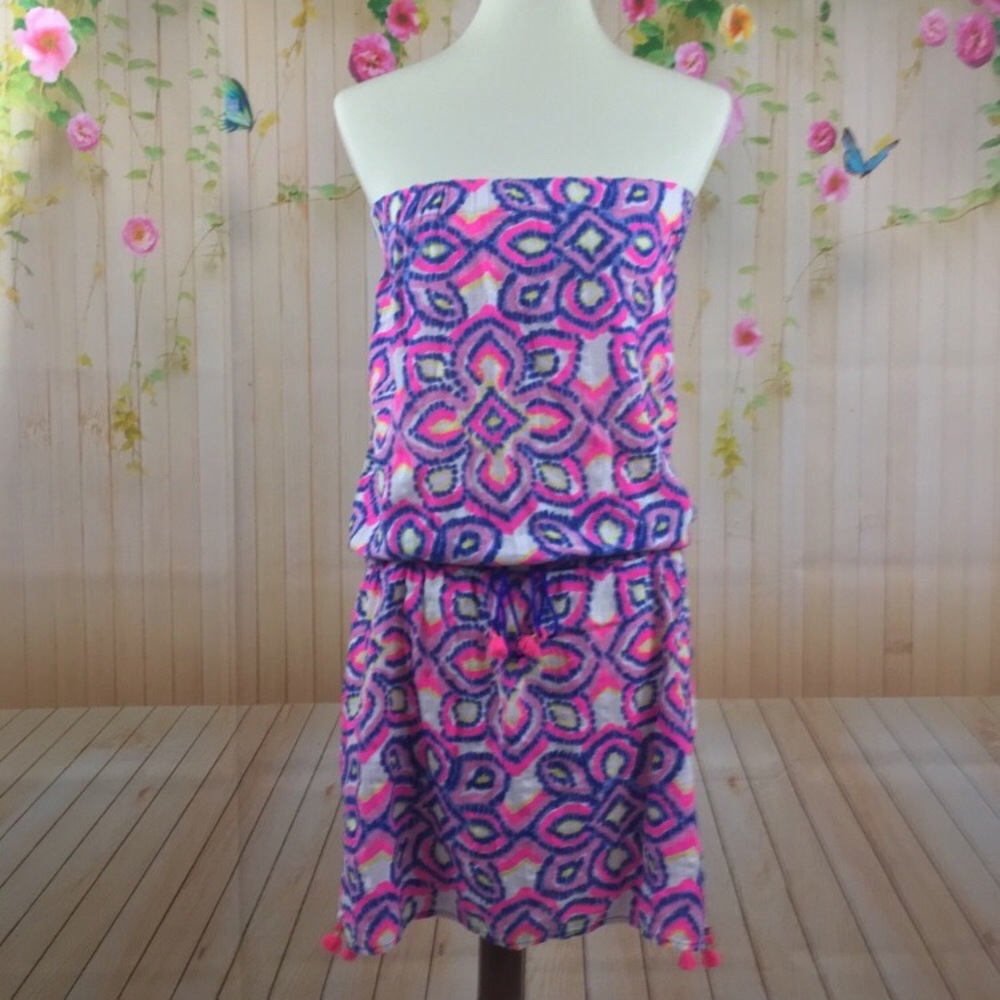 EUC Vineyard Vines strapless dress, coverup, S